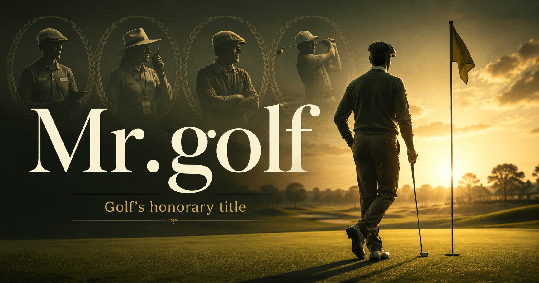 Mr.golf branded card - There is no single 'Mr. Golf' - the honorific in golf is local, institutional, and famously numeric.
